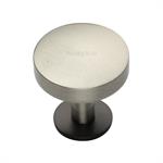 Domed Disc Cabinet Knob with Rose