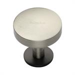 Domed Disc Cabinet Knob with Rose