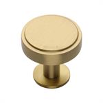 Stepped Disc Cabinet Knob with Rose