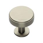 Stepped Disc Cabinet Knob with Rose