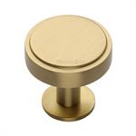 Stepped Disc Cabinet Knob with Rose