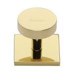 Disc Cabinet Knob With Square Backplate